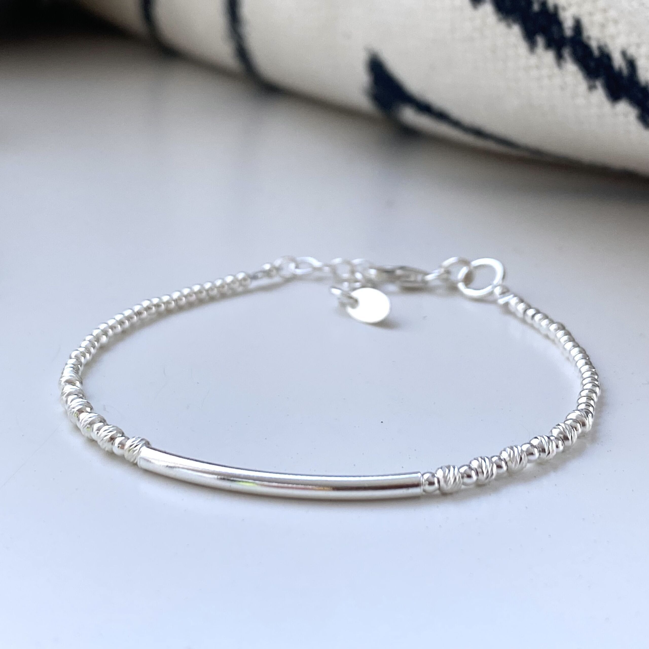 Bracciale in argento 925 a fila singola - Jeanne