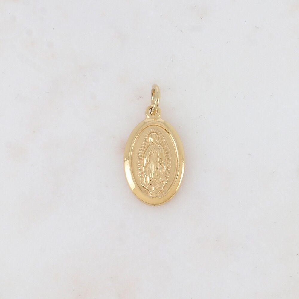 Pendenti ovali lisci con "Madonna"