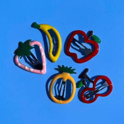 Fermagli per capelli alla frutta - Set da 5