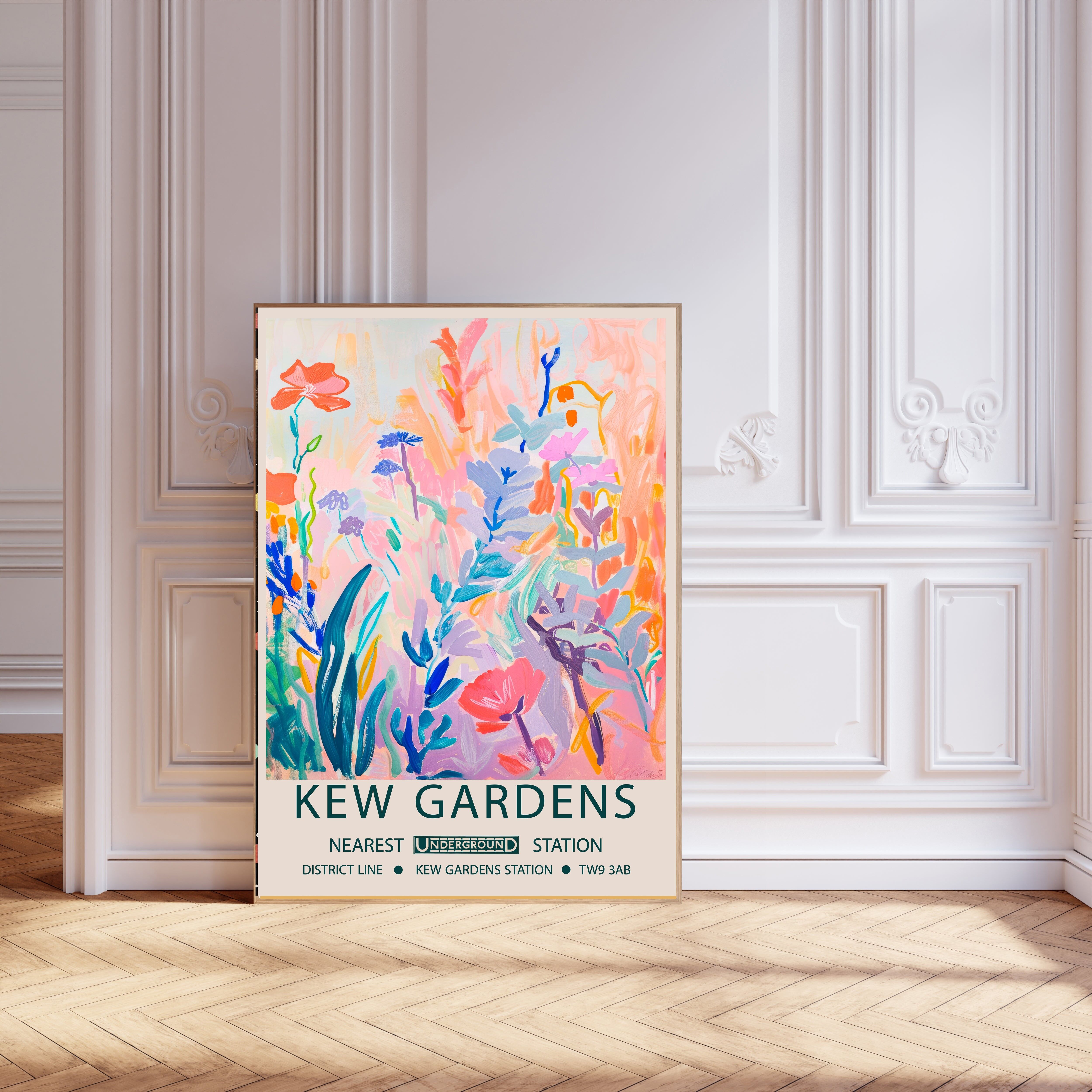 Stampa artistica botanica dei Kew Gardens