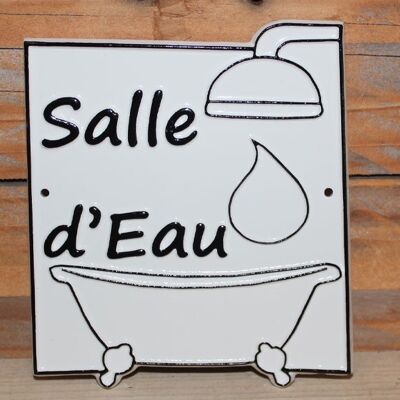 Plaque déco pour la salle de bain