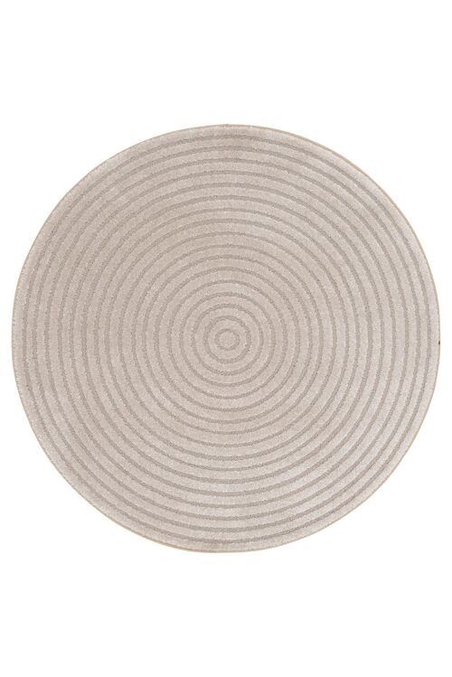 Tapis rond design avec effet relief CLEO