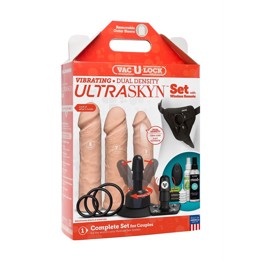 ULTRASKYN Dual Density Vibrationsspielzeug-Set + Fernbedienung
