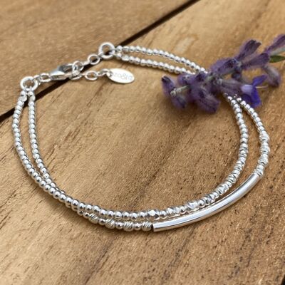 Pulsera doble en plata 925 – Romane
