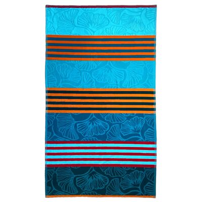 Toalla de playa de felpa de terciopelo jacquard Fiorito - Talla L