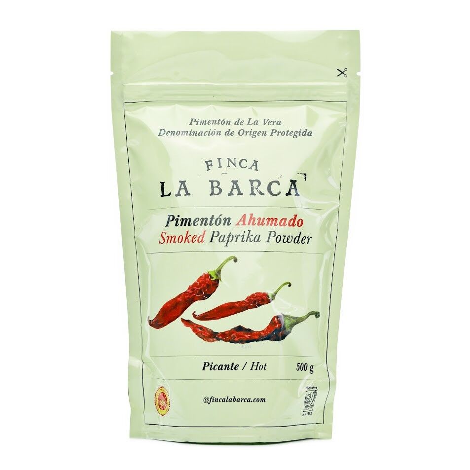 Pimentón Ahumado de La Vera Bolsa 500 gr Picante