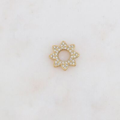 Perline a forma di fiore, strass