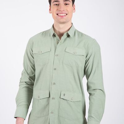 Camisa Guayabera Verde