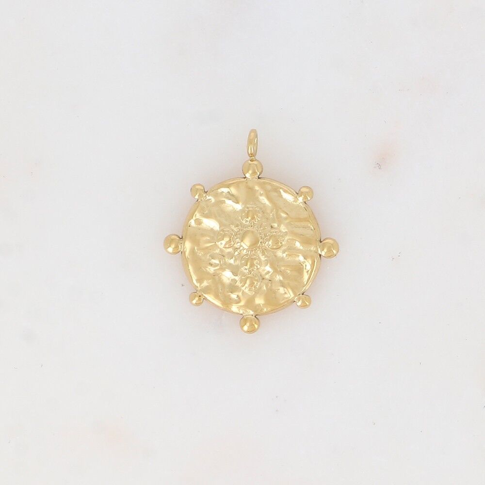 Pendentifs ronds texturés avec croix