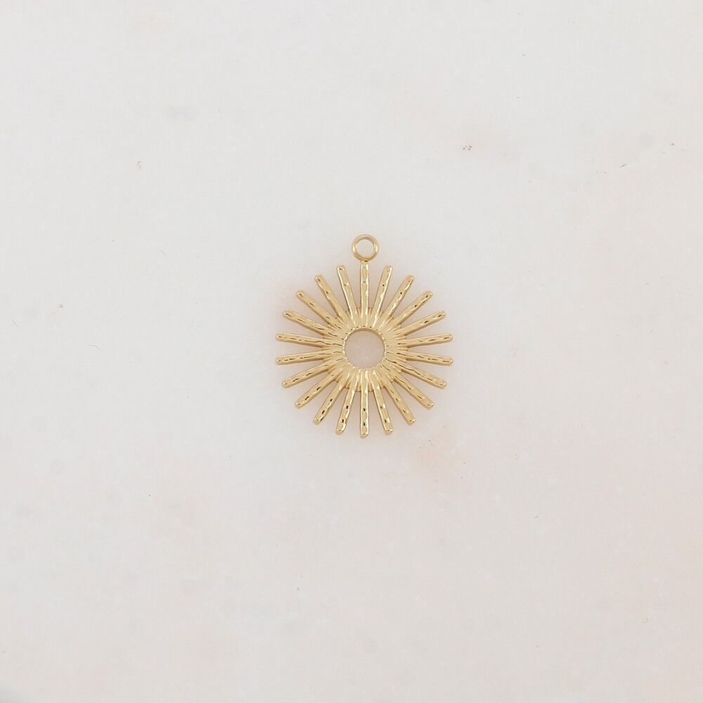 Ciondoli a forma di sole testurizzati