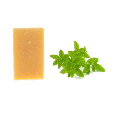 Sapone artigianale supergrasso rivitalizzante a freddo con latte d'asina - Verbena citriodora - 100g