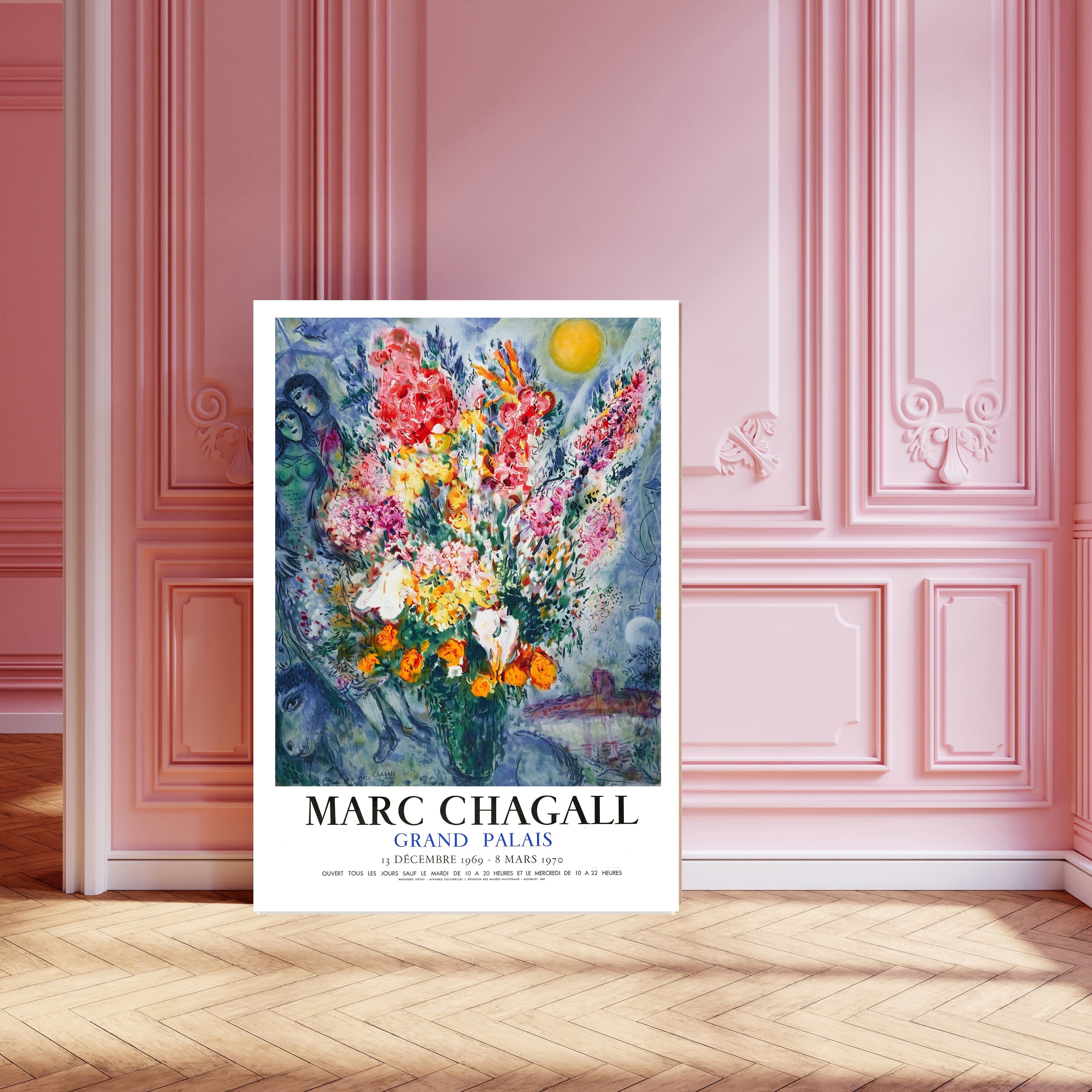 Marc Chagall Blumen Kunstdruck