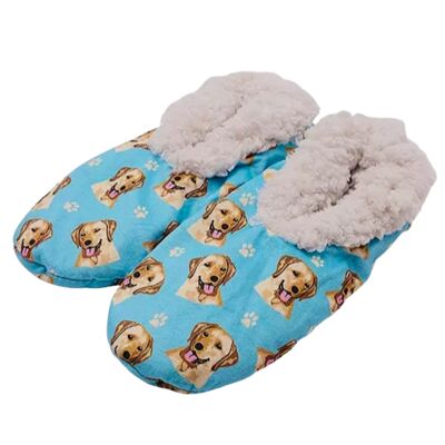 Pantofole 'Comfies' con design Labrador, super comode, lavabili e antiscivolo, taglia unica