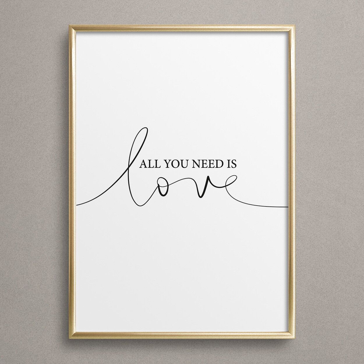 Poster 'All you need is love'