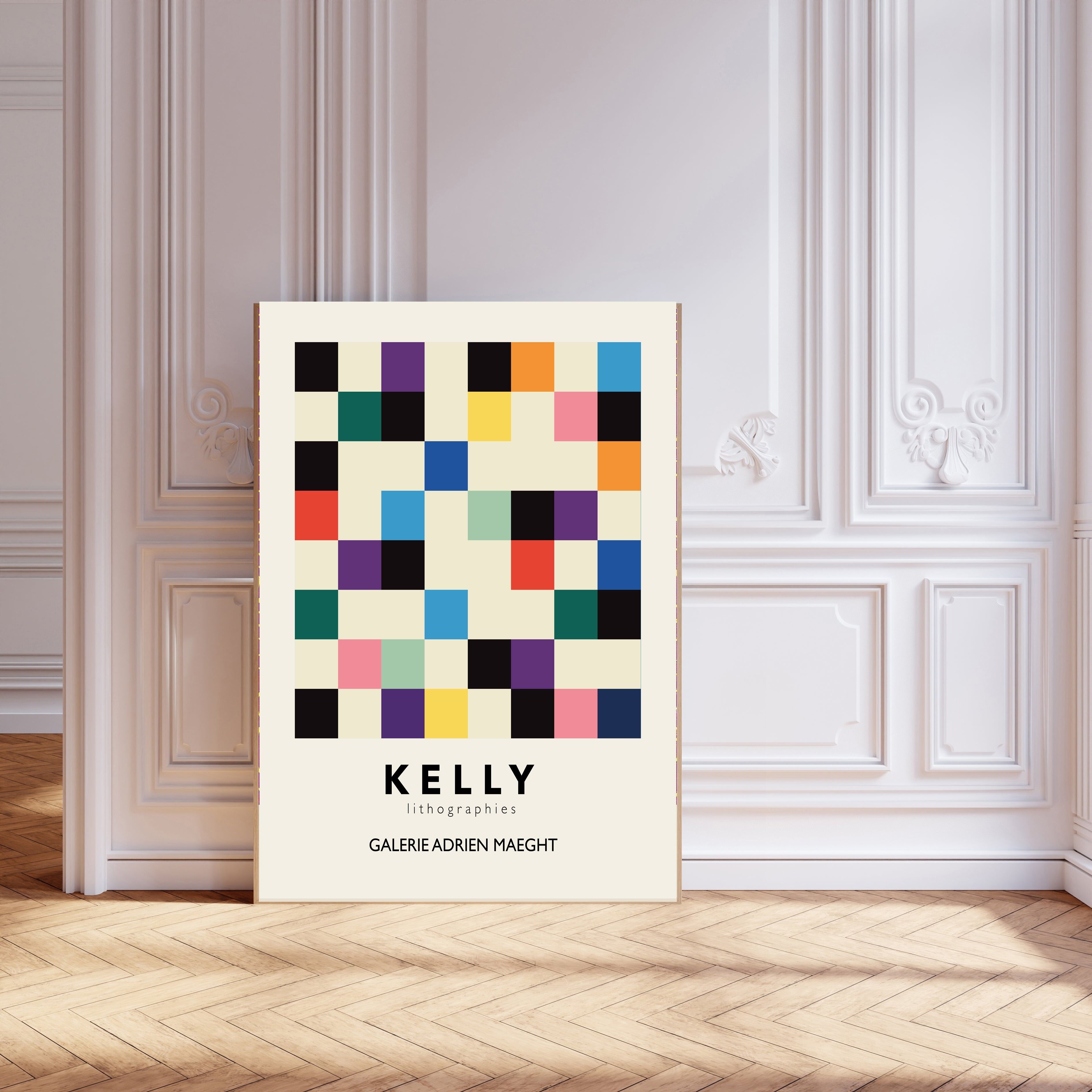 Stampa artistica della mostra di Ellsworth Kelly