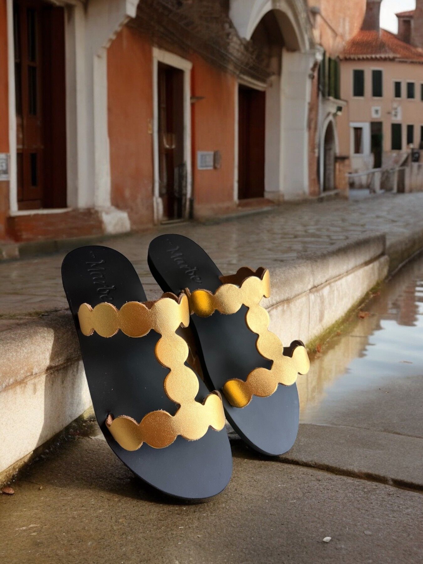 Handgefertigte, authentische Ledersandalen: Pandora