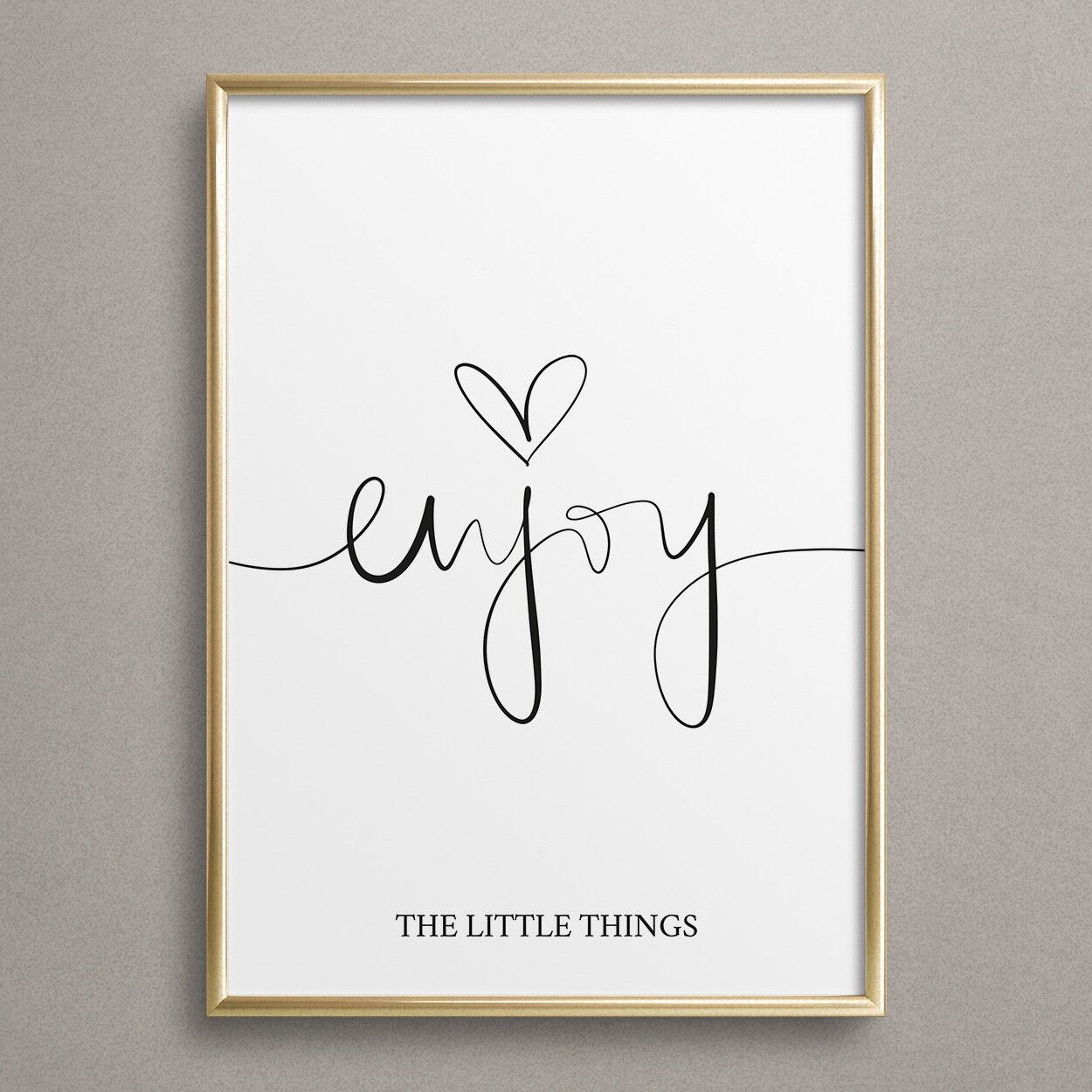 Poster 'Enjoy the little things'