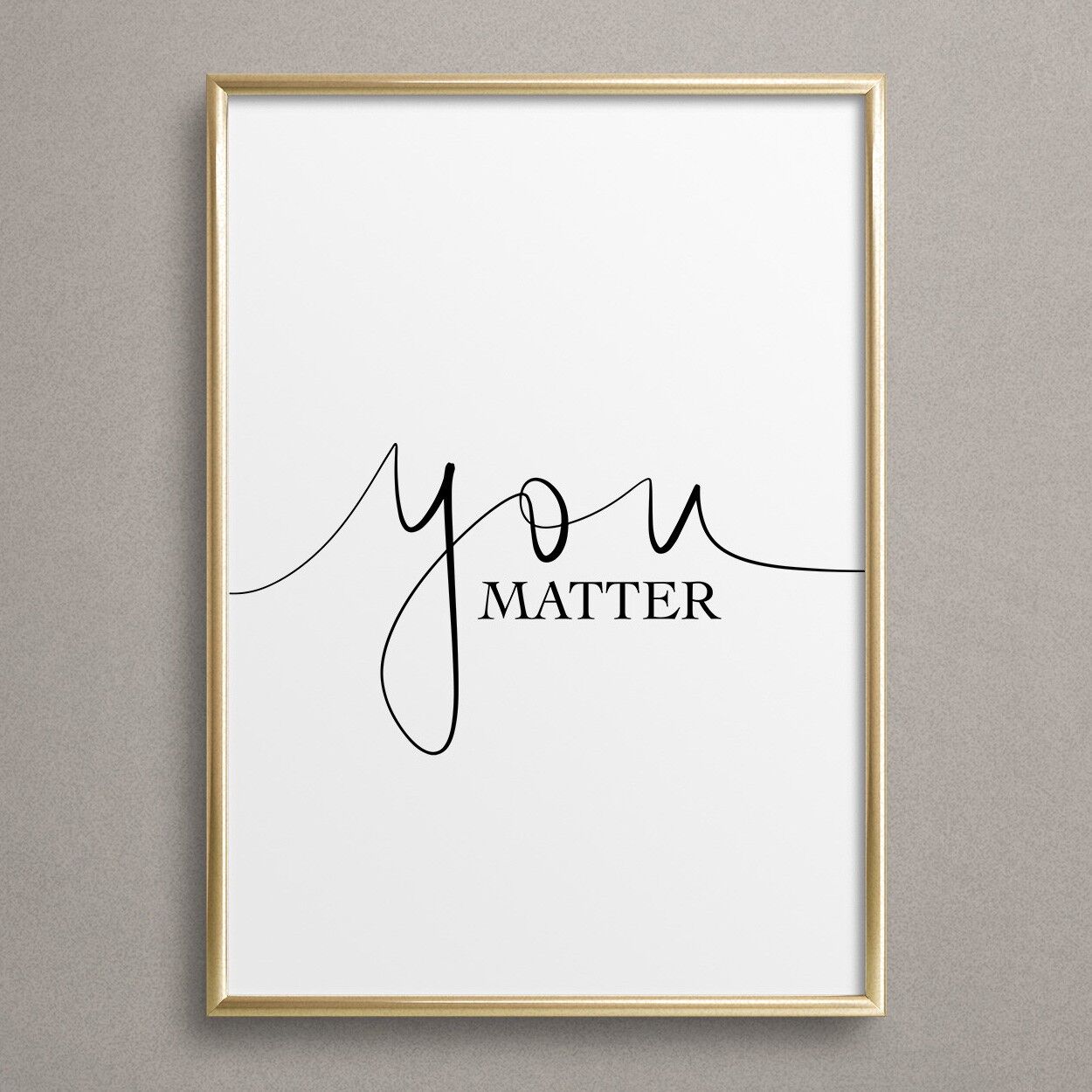 Poster 'You matter'