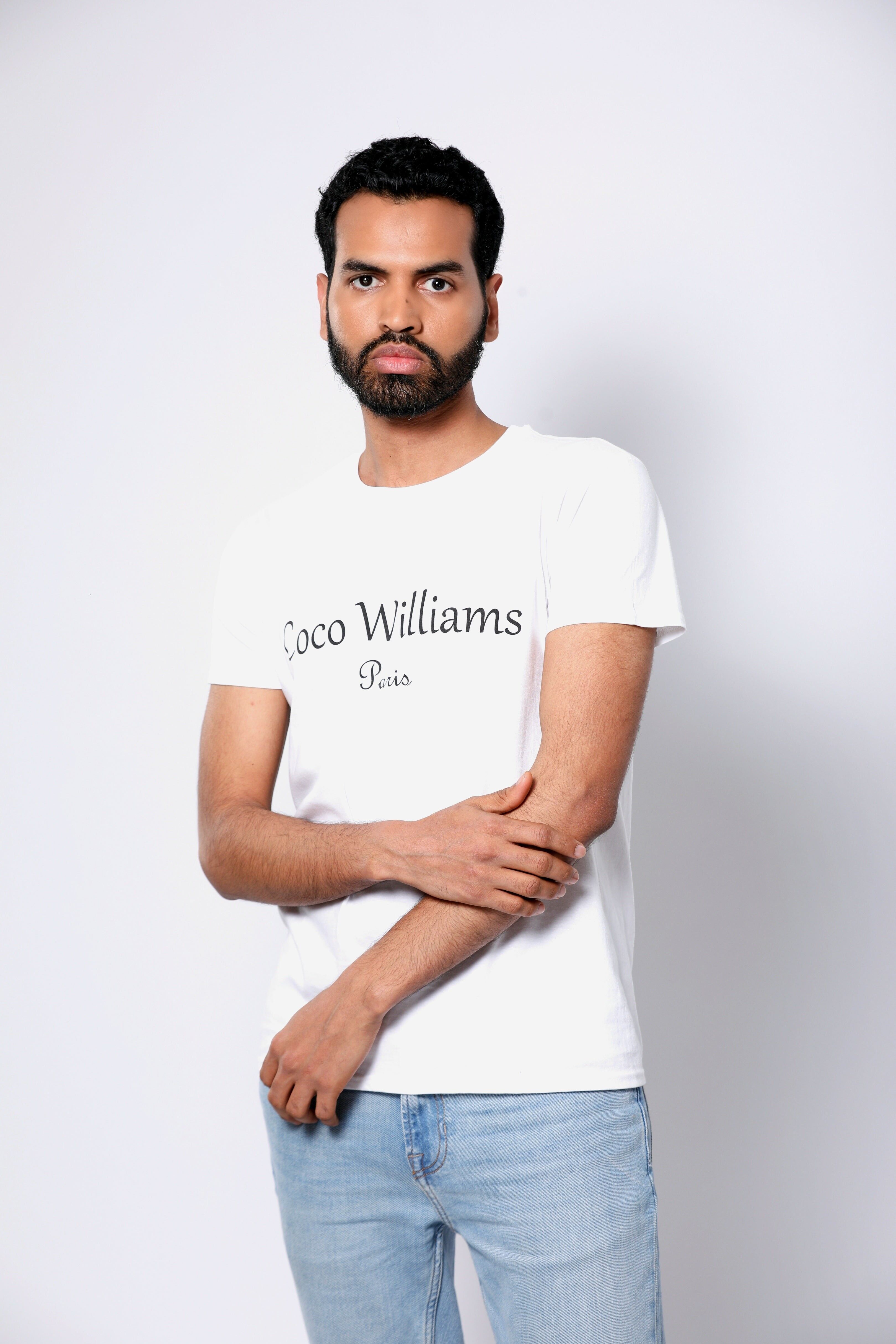 Weißes Herren-T-Shirt - Coco Williams
