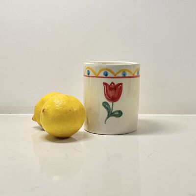TULIP & MIMOSA CERAMIC CANDLE