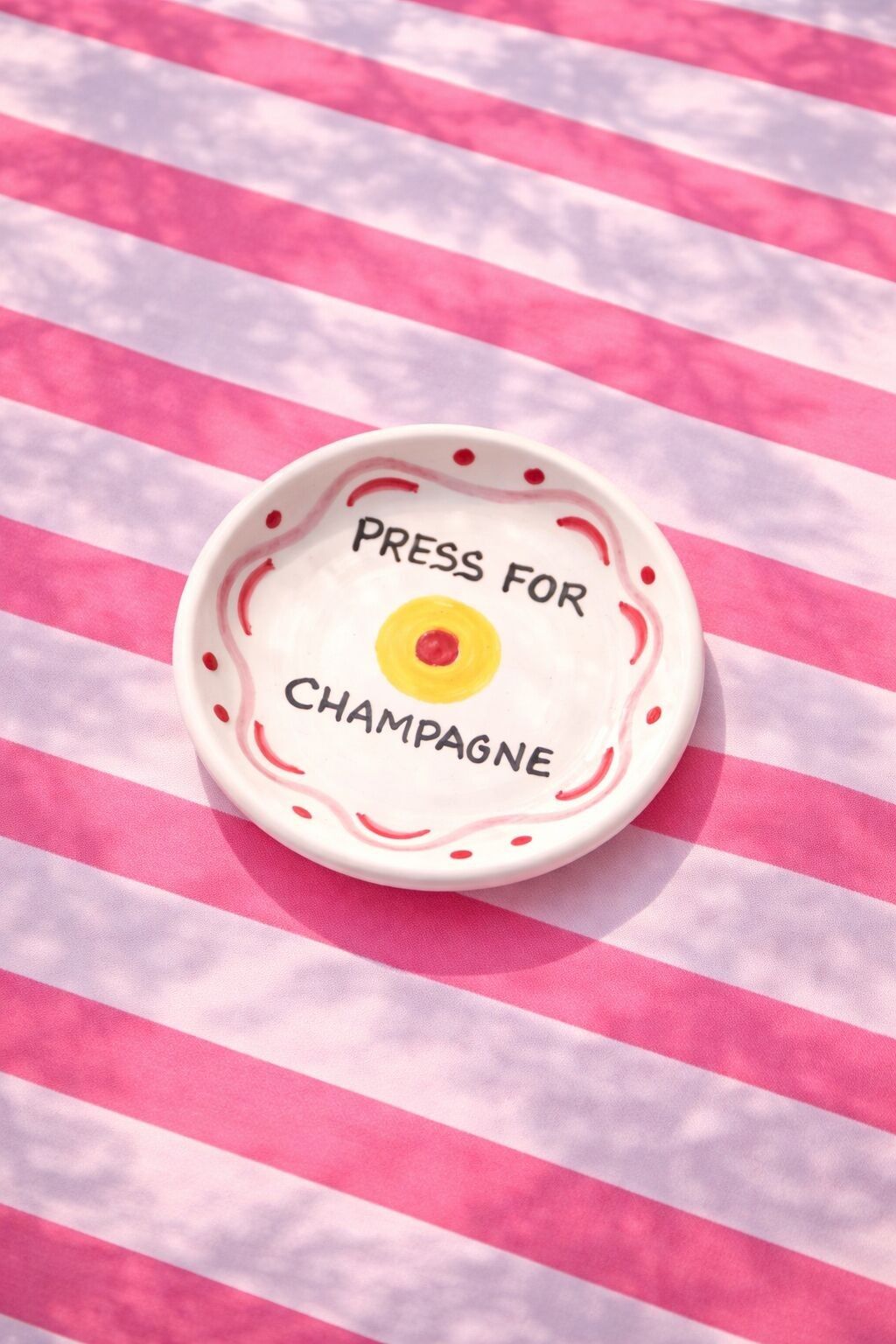 CUENCO Y PLATO DE POSTRE DE CERÁMICA