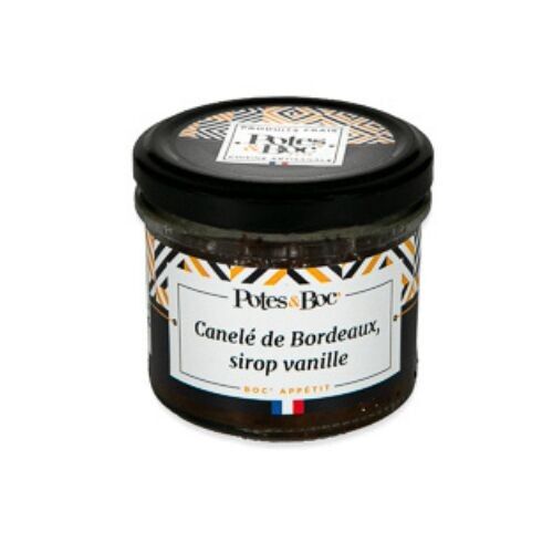 Canelé de Bordeaux with vanilla syrup 100g x9 (jar)