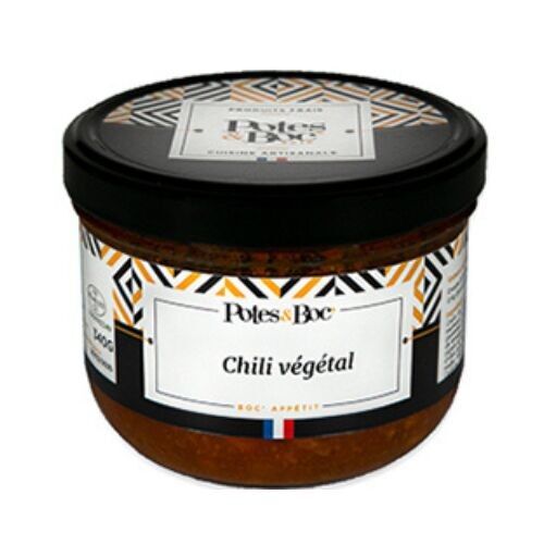 Vegetarisches und veganes Chili mit Erbsenschalen 340g x9 (Glas)