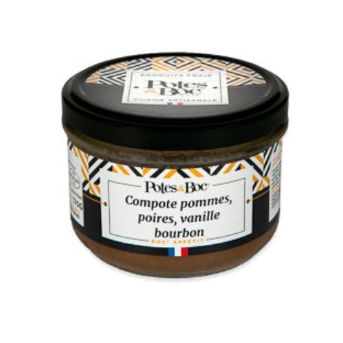 Apfel-, Birnen- und Bourbon-Vanillekompott 170 g x9 (Glas)