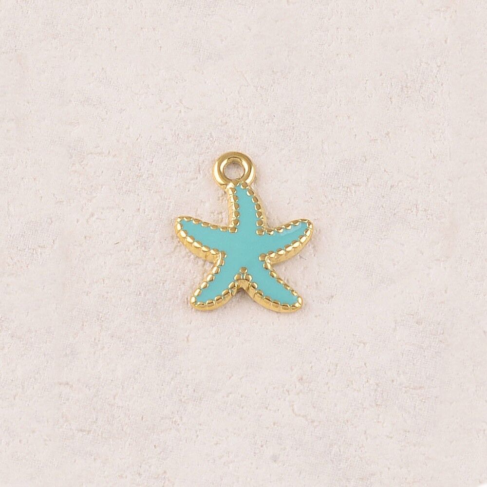 Ciondoli a forma di stella marina smaltati