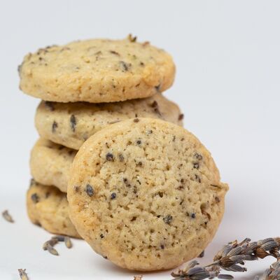 Biscuit gamme "les Croquants" saveur lavande en sachet de 60g - RECETTE VEGETALE / VEGAN