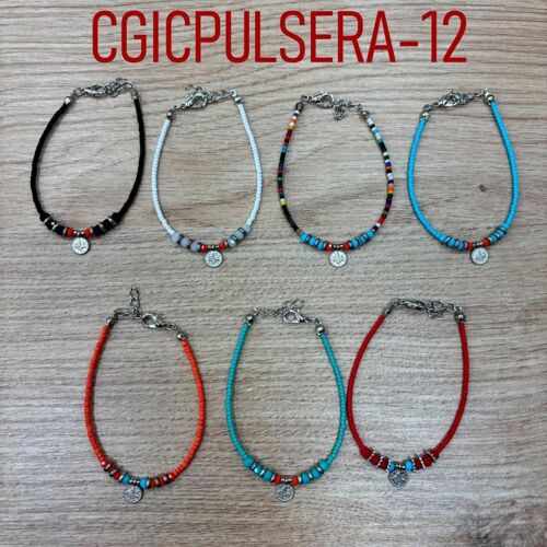 Pulsera de Mujer en Latón con Preciosos Colores. Rebajas B2B