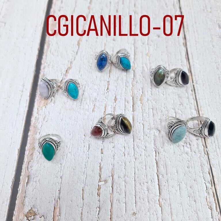 Verstellbarer Messingring mit schönen Farben und Design für Frauen