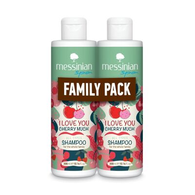 Pack familial Shampoing I Love You Cherry Much Messinian Spa