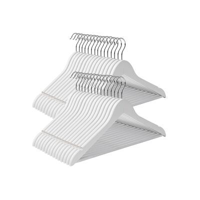 Percha de madera maciza 44,5 x 1,2 x 23 cm (L x A x A)