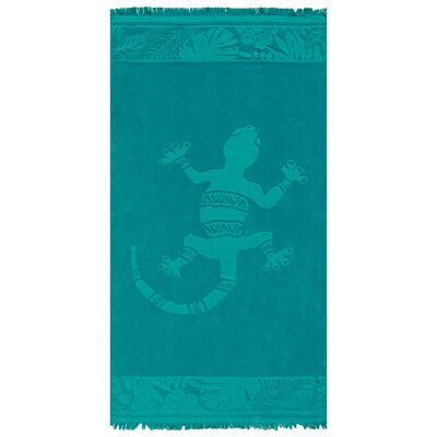 Serviette de plage éponge Velours Jacquard Kariba - Taille L