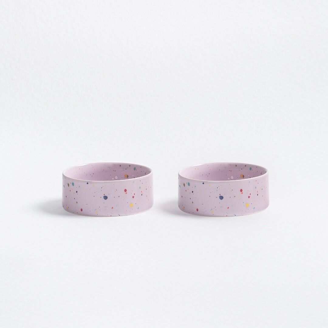 New Party Pet Bowl 14cm Set 2 Lilac