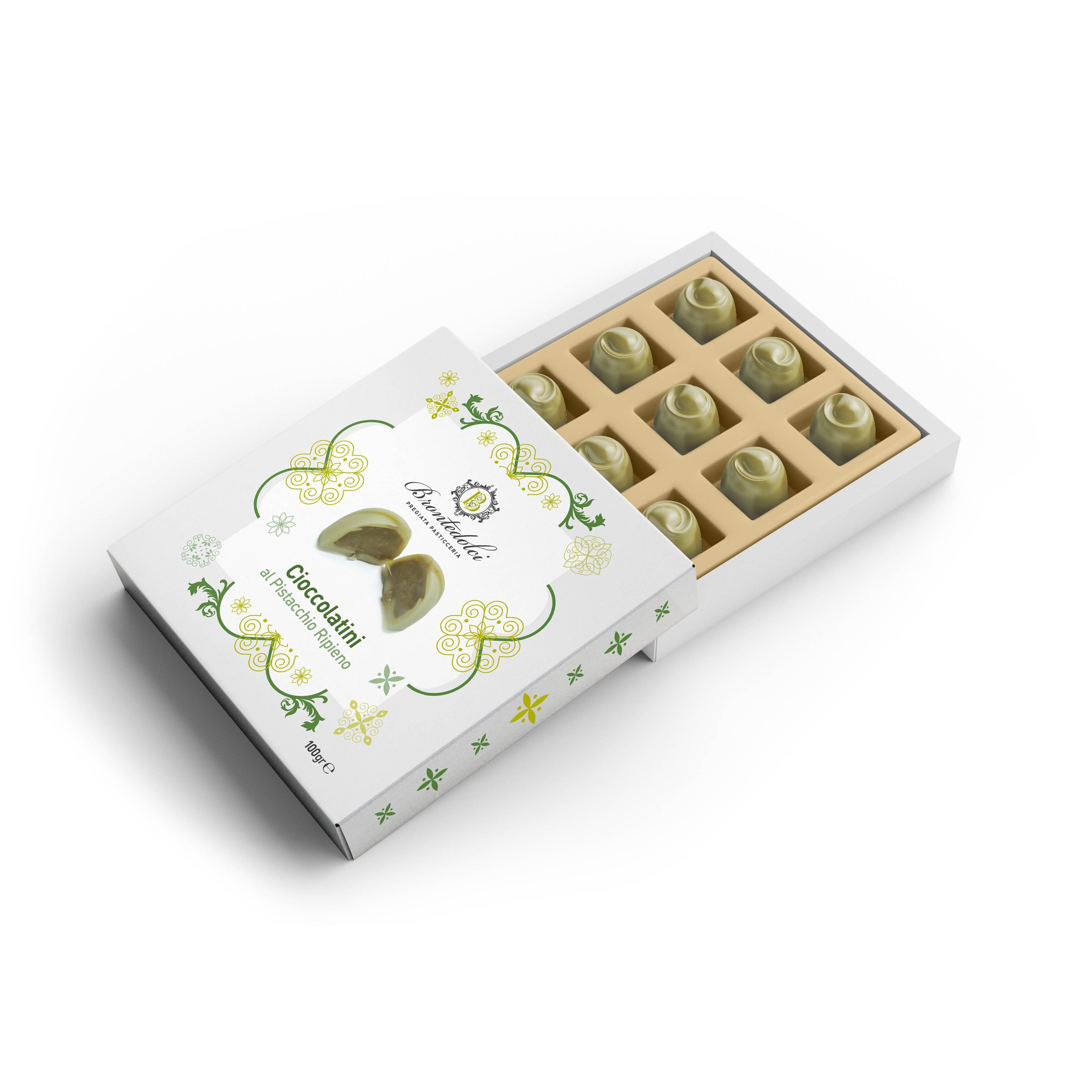 Pralinen mit Pistazienfüllung
