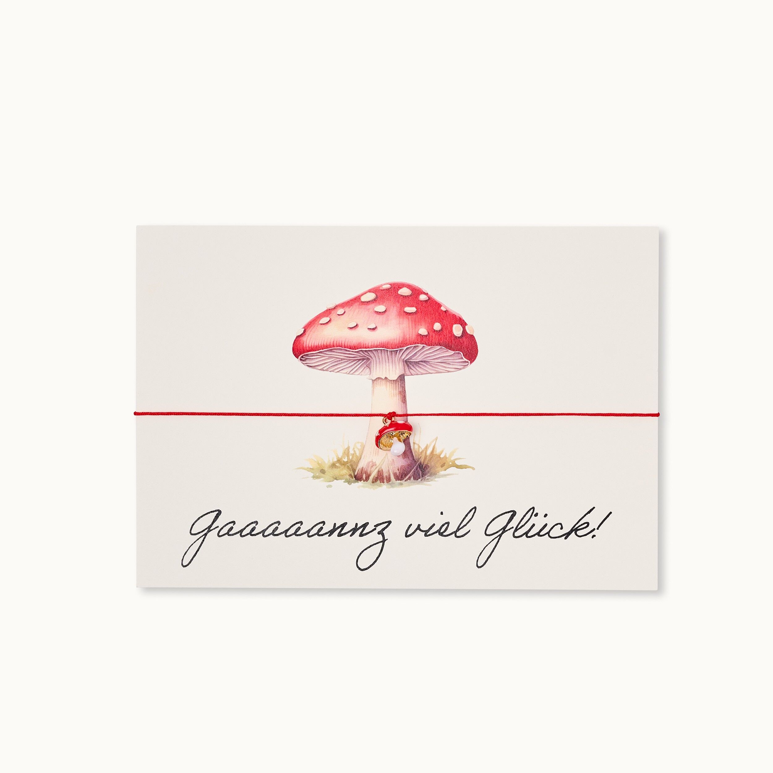 Bracelet Card: Lots of Luck - Mushroom