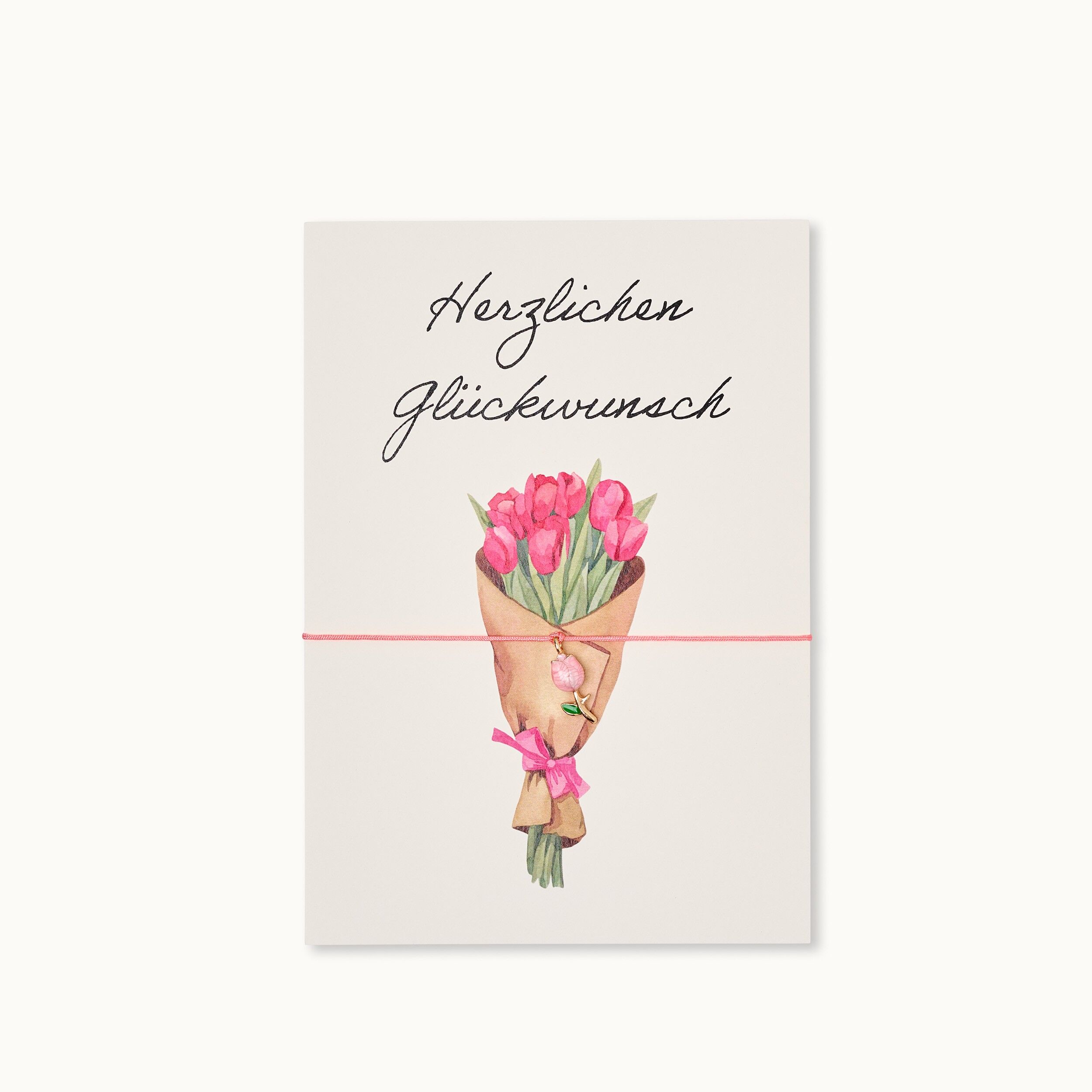 Bracelet card: Congratulations Tulip