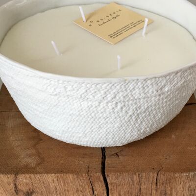 Scented 4-wicks candle § bowl - ebene