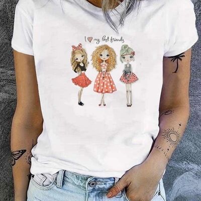 Camiseta estampada mujer - 58001-15