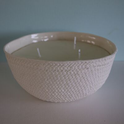 Scented 3-wicks candle § bowl - ebene scent