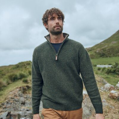 Belleek Troyer Mens Sweater - Green