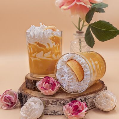 Large gourmet Peach candle for Mother's Day
