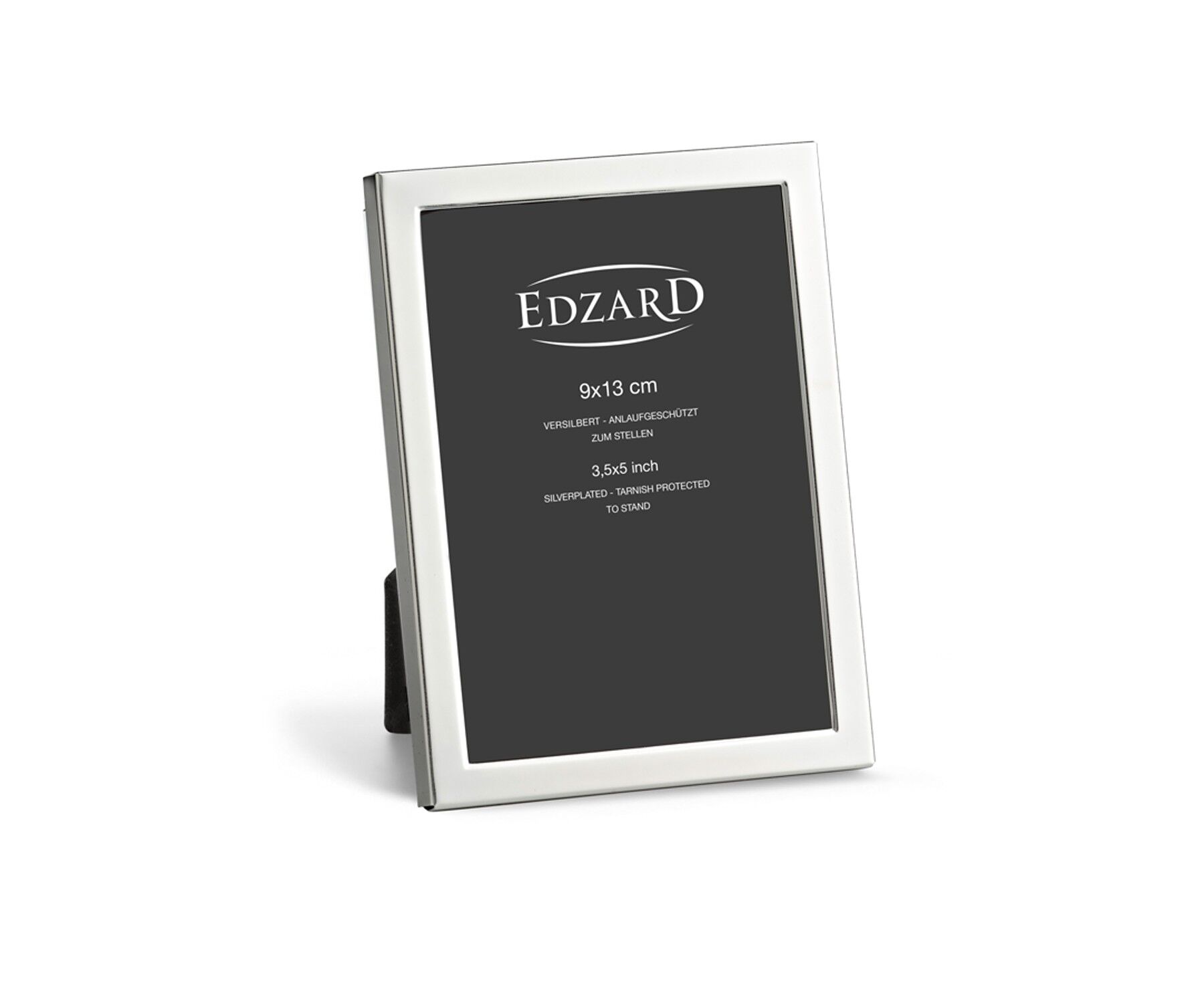 Bilderrahmen Bergamo (9x13 cm), edel versilbert, anlaufgeschützt, 2 Aufhänger