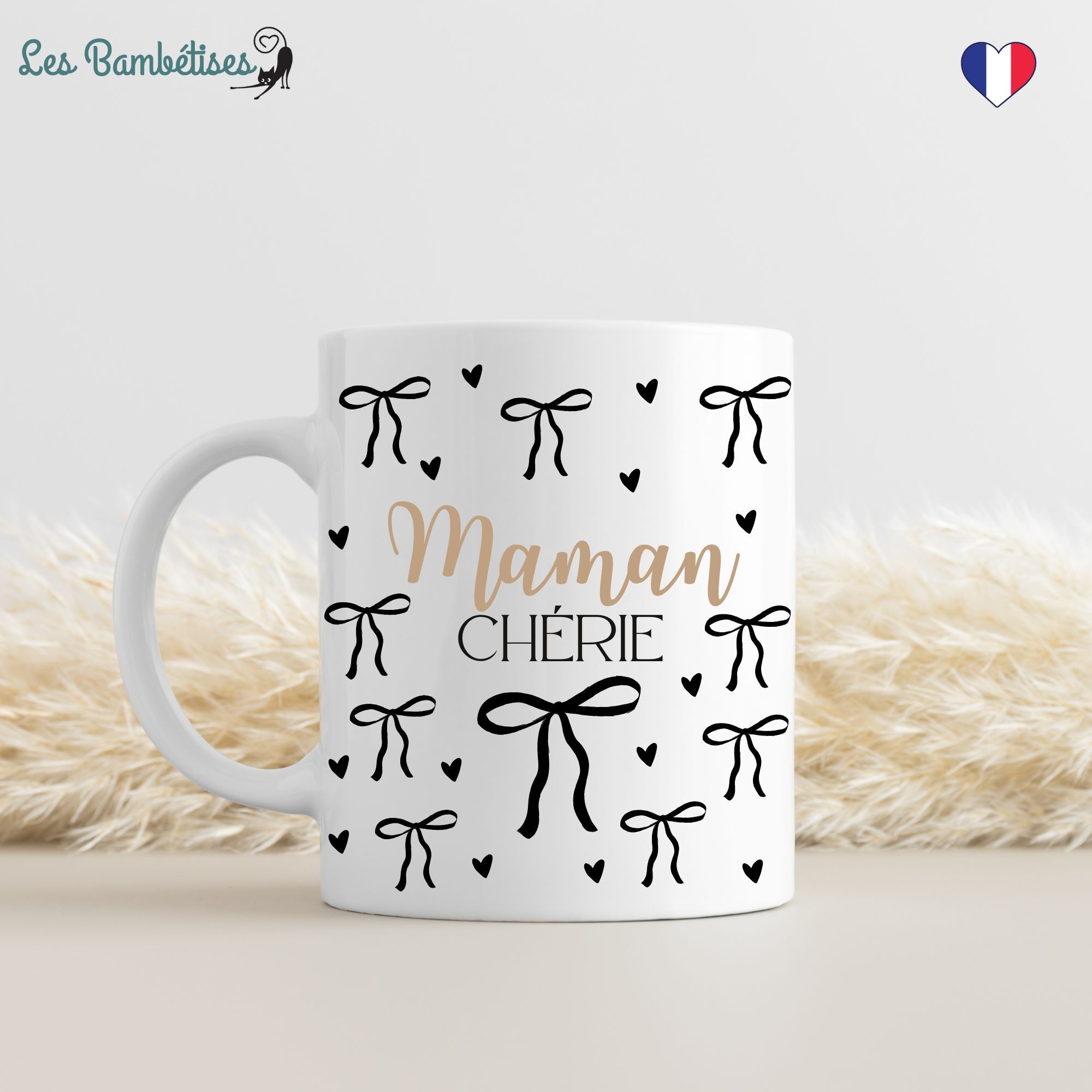 Tazza mamma con nodo nero