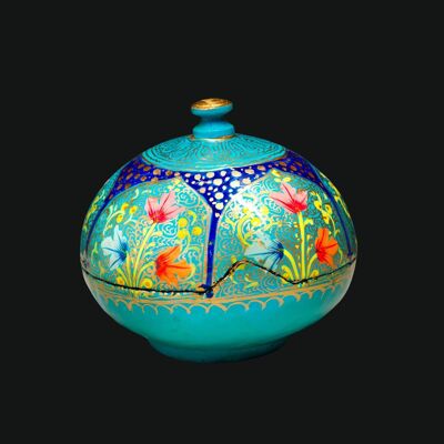 Bibelot rond à couvercle – Décoration d'intérieur élégante