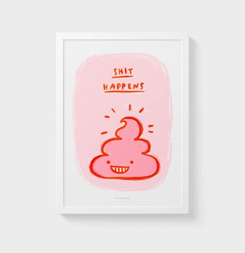 A3 Wall Art Print | Funny poop quote