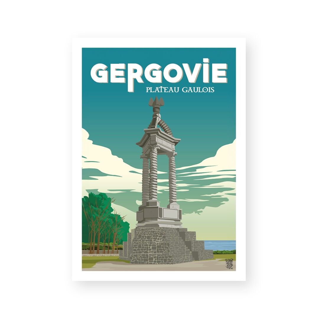 Manifesto murale vintage "Casco Gergovia"