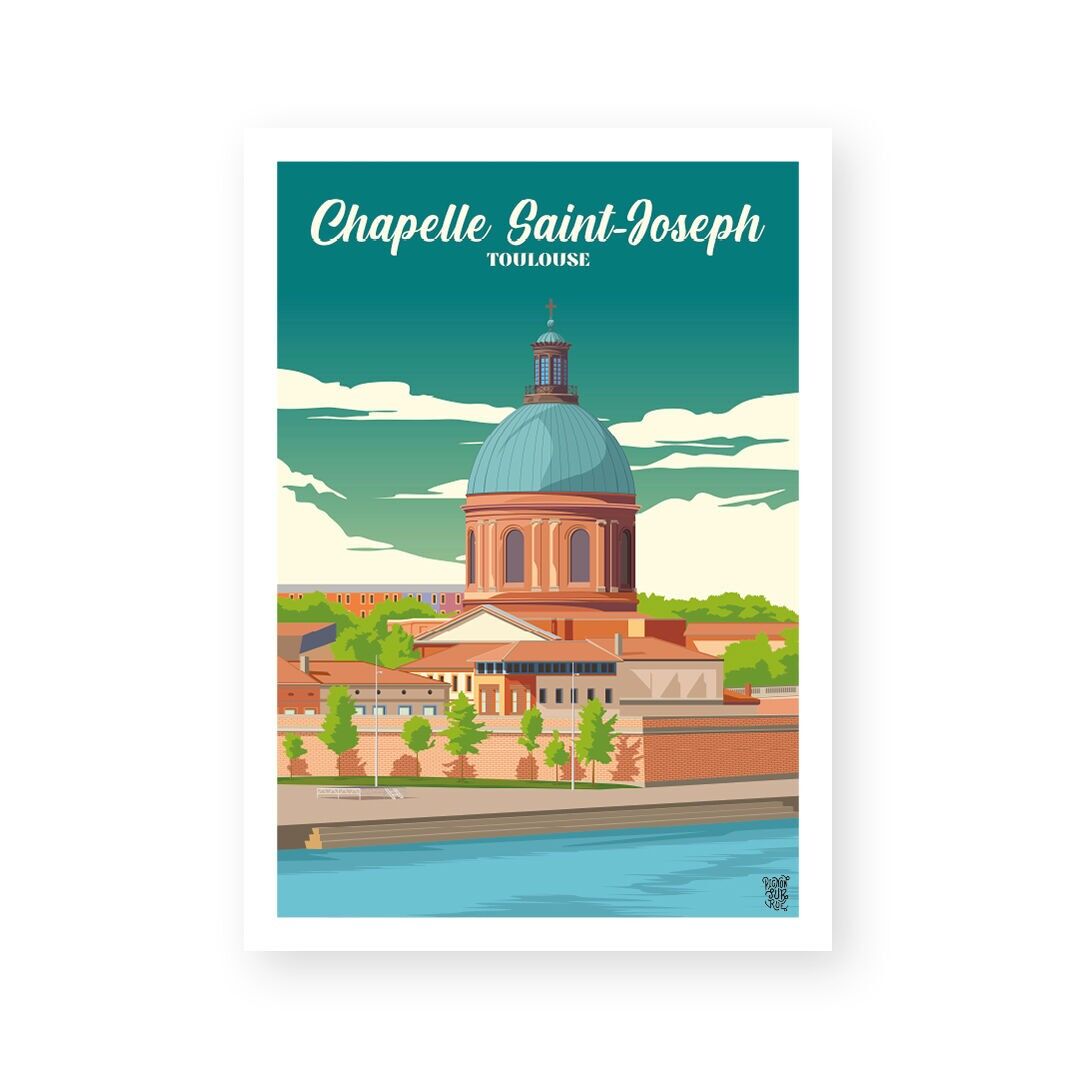Vintage-Wandplakat "Chapelle Saint-Joseph"